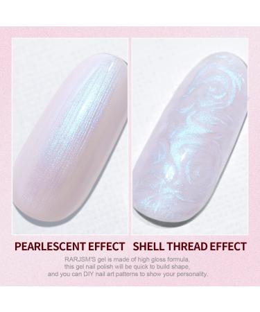 RARJSM Pearl Glitter Drawing Gel Polish | Shimmer Mermaid Nail Gel for Salon & DIY | Soak Off UV Gel US171 - Buy Online on GoSupps.com