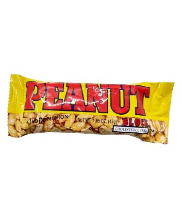 Old Dominion Peanut Block Bar 1.65 oz - 36 Count Display Box (Pack of 1) - Buy Online on GoSupps.com