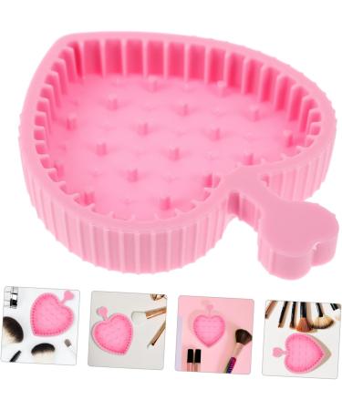 minkissy Makeup Brush Cleaning Pad Dryer Cleaner Gloves for Cleaning Makeup Foundation Brush Portable Brush Beauty Brush Cleaning Bowl Brush Cleaner Pink Foldable Makeup Pad 12x9cm Pink - Buy Online on GoSupps.com