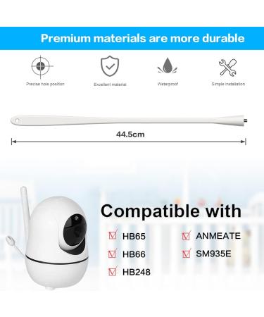 Flexible Baby Monitor Holder for HelloBaby HB65/HB66/HB248/ANMEATE SM935E - Versatile Baby Camera Mount Stand for Cot - Buy Online on GoSupps.com