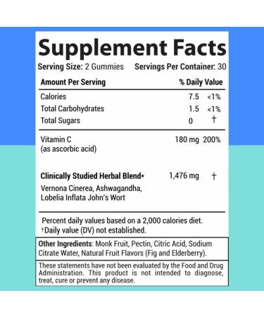 Best Quit Smoking products | Quit Vaping with 3 in 1 clinically studied Vernonia Cinerea St. John's Wort Ashwagandha | May help cut smoking | All-Natural | Sugar Free Gummies 60 counts (Berries) - Buy Online on GoSupps.com