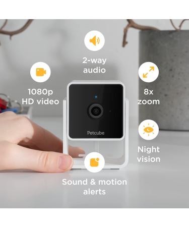 Petcube Cam Indoor Wi-Fi Pet and Security Camera with Phone App  Pet Monitor with 2-Way Audio and Video  Night Vision  1080p HD Video and Smart Alerts for Ultimate Home Security 1 camera - Buy Online on GoSupps.com