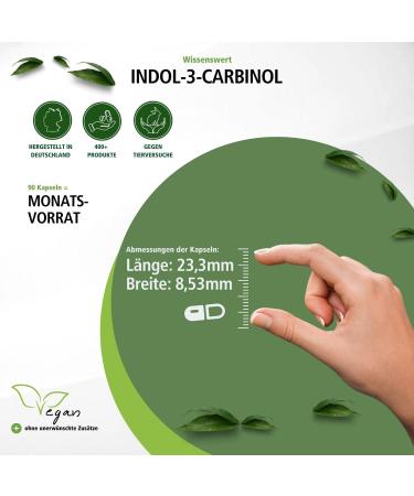 Fairvital Indole-3-Carbinol Capsules - High Dose I3C with Broccoli Powder - Vegan - 60 Capsules for Optimal Health - Buy Online on GoSupps.com