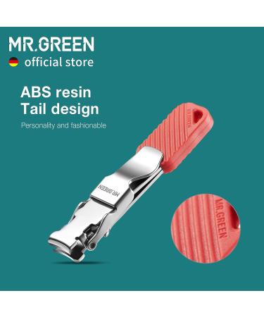 MR.GREEN Compact Foldable Nail Clippers with Key Chain - Portable Fingernail Cutter and Manicure Tool in Red - Buy Online on GoSupps.com