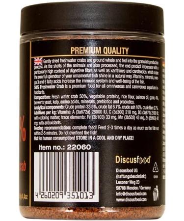 Discusfood Freshwater Crab 50 % granul s souples 150 g - Buy Online on GoSupps.com