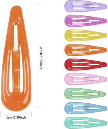 Hoxfly 30Pcs Colorful Metal Snap Hair Clips - Non-slip Small Hairpins for Toddlers & Kids - Buy Online on GoSupps.com