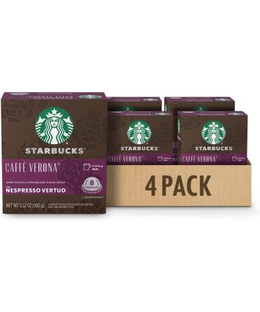 Starbucks By Nespresso Caff Verona Coffee Pods Dark Roast Nespresso Vertuo Line Compatible Capsules 4 X 8 Coffee Pods & By Nespresso Pike Place Roast Coffee Pods Medium Roast 8 Coffee Pods - Buy Online on GoSupps.com