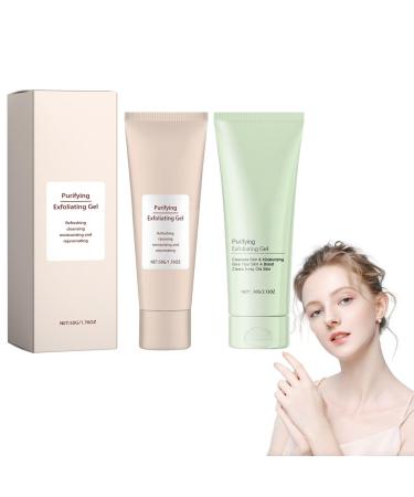 Purifying Exfoliating Gel Facial Exfoliator Cleanser Moisturizing Gentle Cleansing Face and Body Exfoliating Scrub Gel for All Skin Types (Cherry Blossoms & Camelli)