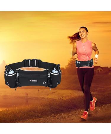 Buy Wanlxc Waterproof Hip Pocket Sports Belt with Drinking Bottle Ideal for Jogging & Cycling | Unisex Running Accessory - Buy Online on GoSupps.com