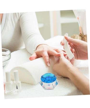 minkissy 2pcs Nail Art Crystal Cup Nails Glass Dish Mini Crystal Bowl Clear Acrylic Dappen Dish Acrylic Liquid Container Nail Art Powder Bowl White Crystal Dust-proof Accessories 6.5x6.5cmx2pcs Lake Bluex2pcs - Buy Online on GoSupps.com