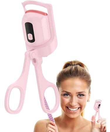 Electric Eyelash Curler - 3 Temperature Modes Eyelash Curling Clip Rechargeable Eye Curler Electric Eyelash Curler with LCD Display 750mAh Battery Lashes Curling Clamp Lash Curling Tool for Women Pink - Buy Online on GoSupps.com