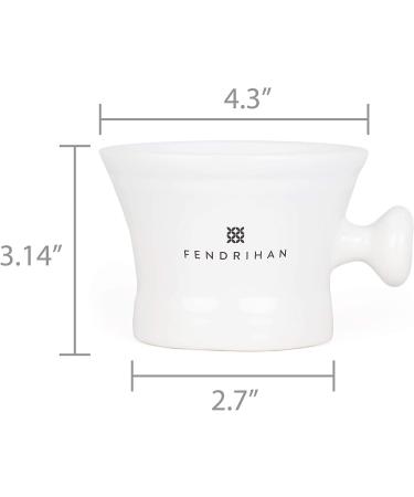 Fendrihan Essential Apothecary Shaving Mug - White | Best Quality Shaving Mug - Buy Online on GoSupps.com