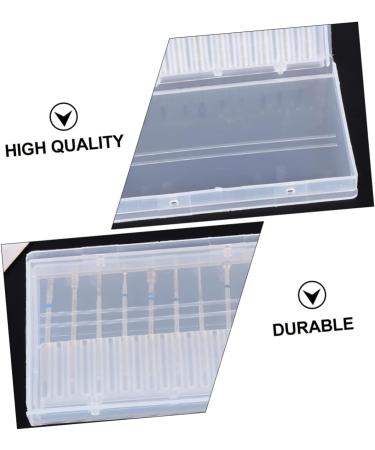 POPETPOP 4pcs grinding head storage box drill bits for nails nail drill bit holder nail grinding head case bit holders tool stand Nail Drill Bits Organizer plastic empty box manicure - Buy Online on GoSupps.com