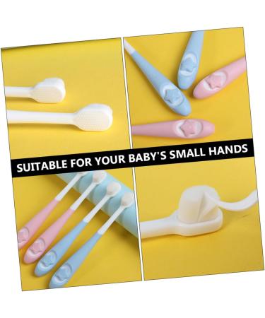 Buy Hapinary Baby Toothbrushes - 2 Pack Infant Cleaning Brush Newborn Gift & Caricature Design for Effective Teeth Cleaning - Buy Online on GoSupps.com