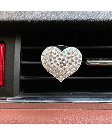 Buy SOLUSTRE Bling Heart Air Vent Clips - 2pcs Car Decoration & Freshener Accessories for Stylish Interior Decor - Buy Online on GoSupps.com