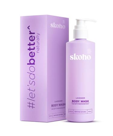 SKOHO 98.046% Natural Refreshing Bodywash | Gentle Cleansing & Moisturizing | COSMOS Certified with Aloe Vera & Super Berries | Paraben & Sulphate Free| 250 ml (Pack of 1)