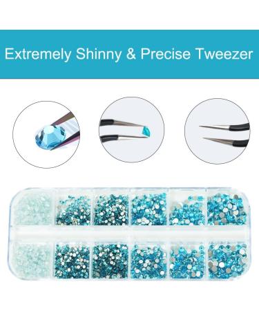 ALOCIAM 2200pcs Crystal Nail Rhinestones SS5-SS12 Crystal Nail Rhinestones Large Water Blue Nail Diamond DIY Nail Decorations Water Blue for DIY Decorations 1HRZ-Water Blue - Buy Online on GoSupps.com