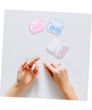 JECOMPRIS Cartoon Contact Lens Case - Compact Travel Holder | 4 Box Set for On-the-Go | Assorted Colors | Perfect for Contacts 6.5x4.5x2.5CM - Buy Online on GoSupps.com