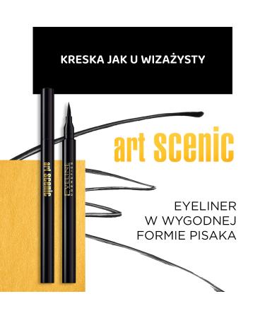 Eveline Cosmetics Art Scenic Eyeliner Pen 3ml Black | International Shipping Available - Buy Online on GoSupps.com
