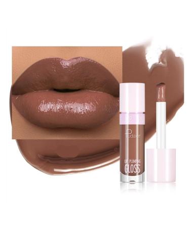 Lip glaze ginger lip gloss moisturizing lip gloss lipstick does not fade and does not stick to cups(Color:13)