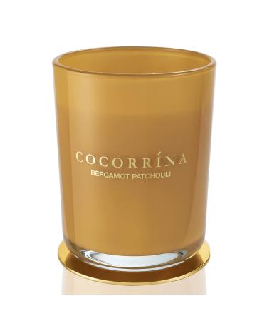 Cocorr na Candle fragrance candle in a glass - bergamot patchouli burning time up to 46 hours with 2 wicks natural soy candle Christmas gift candle 420g bergamot patchouli 420g