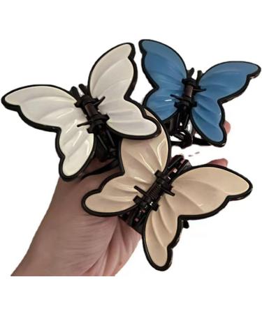 Daily Large Hair Clips With For Butterfly Decor Hair Clips For Women Thick Hair Premium Jaw Clips For Thick Hair Large Coffee - Buy Online on GoSupps.com