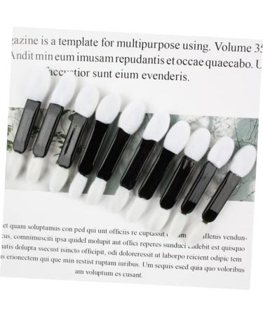 FOYTOKI 50pcs Women Eyeshadow Brush Beauty Sponge Double Sided Eyeshadow Brush Foam White Miss Oval Lipstick - Buy Online on GoSupps.com