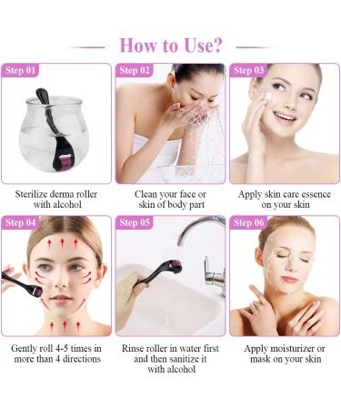 Derma Roller 1.5mm for Face Body Skin Care Microneedle 540 Dermarolling Beard Hair Regrowth Stainless Steel Needle for Wrinkle Stretch Marks Scar Cellulite Women Men - Buy Online on GoSupps.com