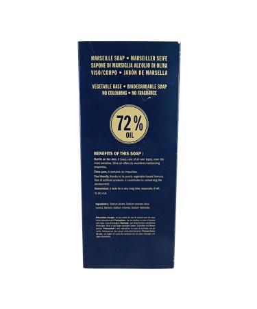 Marius Fabre Olive Oil Marseille Soap Block 33.81 oz with Soap Cutter - Buy Online on GoSupps.com