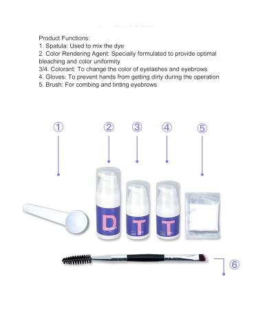 Quick-Drying Eyebrow Dye Set for Women - Black Brown | At-Home Color | Welding-Resistant & Immediate Results - Buy Online on GoSupps.com
