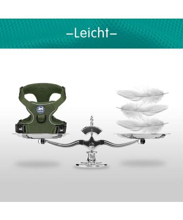 Buy POPOTET Reflective Dog Harness - Soft Breathable Adjustable Vest (Military Green Medium) | International Shipping Available - Buy Online on GoSupps.com