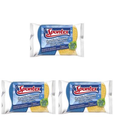Spontex dish sponge 6-pack scratch-free & absorbent 6-pack dish sponge 2-pack
