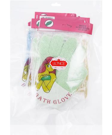 Healifty 4 Pairs Bath Peeling Gloves & Scrubber Brushes - Exfoliating Mittens for a Spa-Like Bath Experience - Buy Online on GoSupps.com