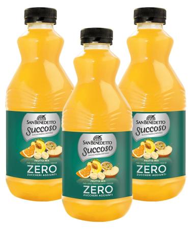 CAIYA 3X Saint Benedict Juicy Zero Fruit Mix Fruit Taste Drink 900ml 3 Bottles - Summer Drink 2023