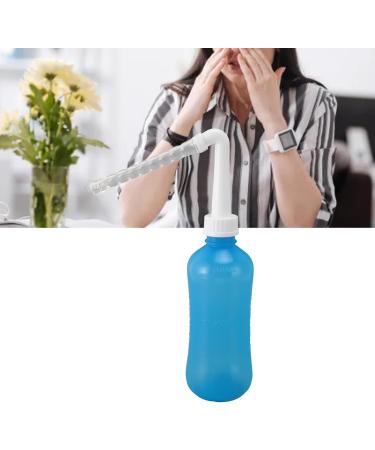 Nasal Rinsing Cleaner Efficient Easy Large Capacity Comfortable Sinus Rinsing Bottle for Sea Water (310ML Blue) - Buy Online on GoSupps.com