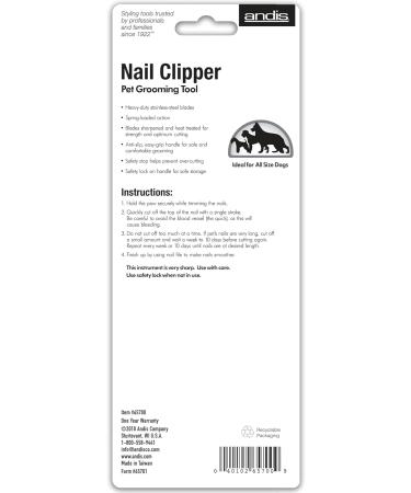 Andis Dog Nail Clipper - Precision Pet Grooming Tool for Safe & Easy Nail Trimming | Buy Internationally - Buy Online on GoSupps.com