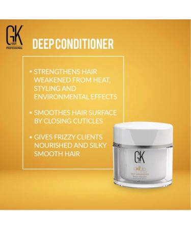 GK HAIR Global Keratin Deep Conditioner Masque - Intense Hydrating Repair Treatment for Dry, Damaged, Color Treated Hair - 7.05 Fl Oz/200g - Buy Online on GoSupps.com