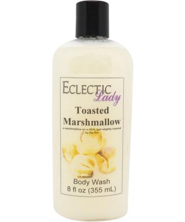 Eclectic Lady Liquid Pearl Body Wash - Toasted Marshmallow Scent 3-in-1 Use For Bubble Bath Hand Soap & Body Wash Phthalate-Free Toasted Marshmallow Fragrance Handcrafted in USA (8 oz) 8 Fl Oz (Pack of 1)