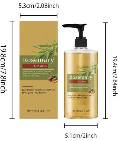  YOENBG Rosemary Oil Shampoo - Hair Growth Shampoo with Biotin and Keratin Soothes Scalp Repairs Damaged Hair Controls Dandruff and Nourishes Hair - Buy Online on GoSupps.com