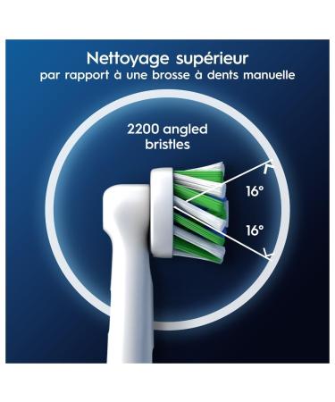 Oral-B Pro Cross Action Brush Heads - 8 Pack for Electric Toothbrushes | International Shipping Available - Buy Online on GoSupps.com