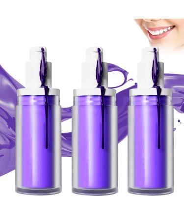 Lyppul 3pcs Purple Teeth Whitening Toothpaste 30ml purple toothpaste white teeth tooth whitening toothpaste purple toothpaste white teeth lighten for yellow teeth