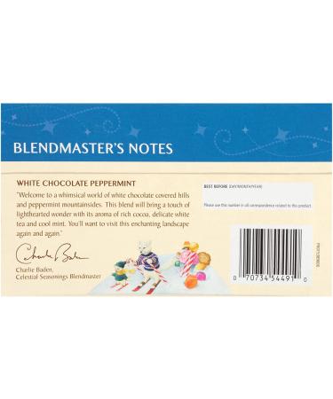 Celestial Seasonings White Chocolate Peppermint White Tea - 20 Tea Bags (Pack of 6) | Caffeinated Herbal Tea Blend - Buy Online on GoSupps.com