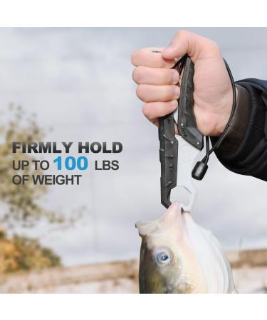 Snail Trail Floating Fish Gripper 9-Inch | Fishing Grabber & Digital Scale Hook Clamp | Saltwater Lip Grip Tool with Lanyard | Gifts for Men - Buy Online on GoSupps.com