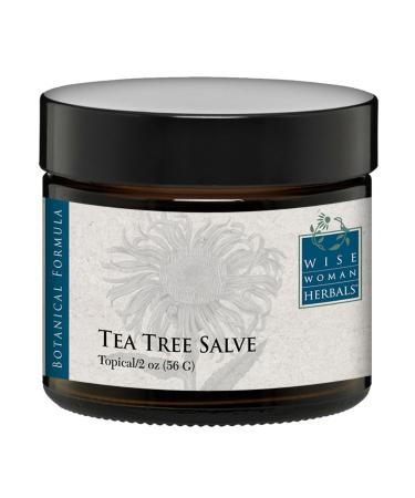 Wise Woman Herbals - Tea Tree Salve - 2 Oz - Natural Aid for Common Causes of Skin Irritation Promotes Normal Healthy Skin Helps Aid Dry Itchy Skin and Irritation on Toenails Fingernails and Body