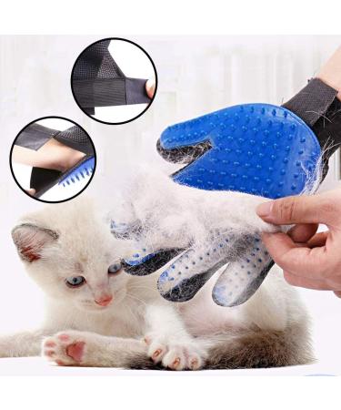 AUBBC Pet Grooming Glove 2 PCS - Gentle Deshedding Brush for Cats & Dogs - Buy Online on GoSupps.com