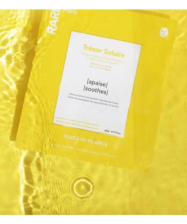Tr sor Solaire Soothing Facial Mask - Revitalizing Sheet Mask with Arnica & Vitamin E - Calming & Firming - Made in France - 1 Sheet for All Skin Types - Buy Online on GoSupps.com