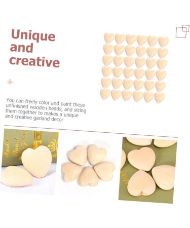 Shop Toyvian 200 STK Log Color Peach Cherz Handle Accessories for DIY Mini Wooden Hearts | Unfinished Valentine Pearls - Buy Online on GoSupps.com