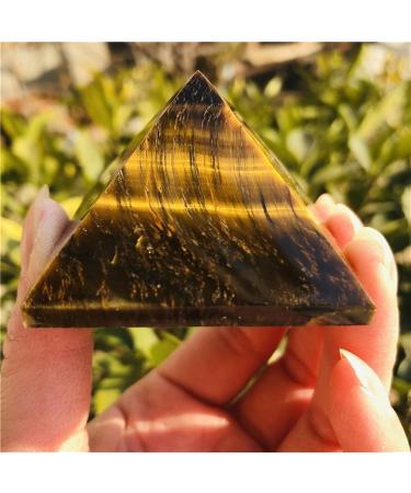 Stone Crafts Natural Stone Mine Crystal Tiger Eye Stone Pyramid Home Decor Wicca Wheel Pulse Heal Stone Crystal Reiki (Size : 4cm) - Buy Online on GoSupps.com