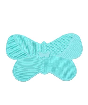 1pc Silicone Scrub Pad Beauty Brush Beauty Tool Lip Brush Cleaning Mat Make up Kit Makeup Cleaning Pad Hair Scrubber Brush Cleaning Pad Cleaning Board Makeup Brush 23X17cm Green