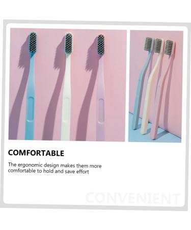 Beaupretty 6-Piece Stiff Brush Set | Adult Manual Tooth Cleaning & Stain Remover | Portable Toothbrush Cleaning Devices - Buy Online on GoSupps.com